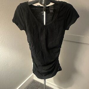 Caslon Black V-Neck Short Sleeve Tee